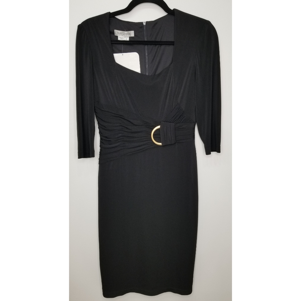 NWT Kay Unger black formal dress size 6